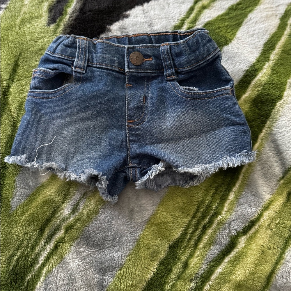 2T Girls Jean Shorts Frayed
